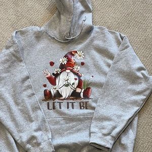 Let it Be Gray Gildan Hoodie